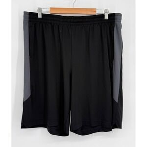Tek Gear Dry Tek Mens Black Grey Athletic Mesh Side Panel Shorts Sz 3XLT